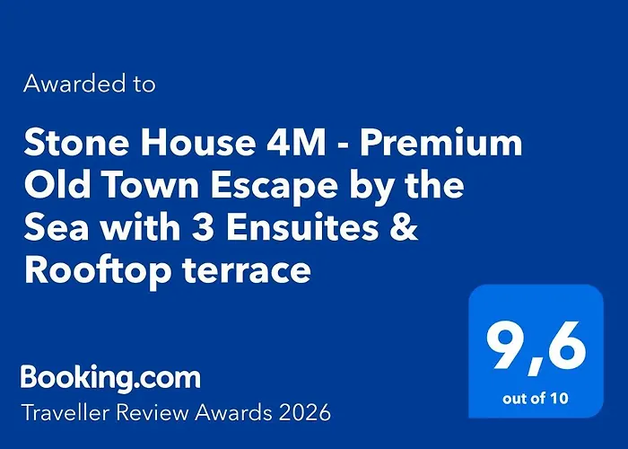 Stone House 4m - Premium Old Town Escape By The Sea With 3 Ensuites & Rooftop Terrace